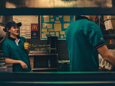 McD coffee mcdonalds night