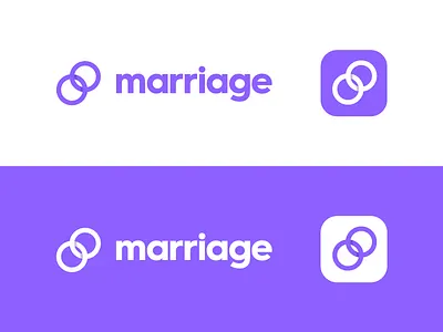 Marriage branding identity logo marriage modern wedding