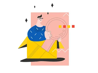 Designer research branding character design illustration ui ux