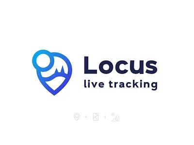 Locus Tracking landscape logo maps tracking