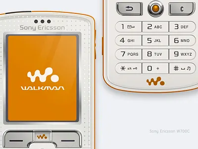 Sony Ericsson W700c draw illustration mobile phone photoshop ui deisgn