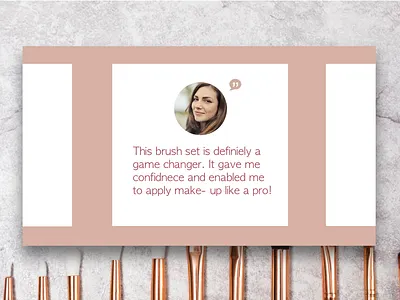 Testimonial 039 app branding concept cosmetics customer experience daily 100 challenge daily ui design feedback icon line minimal mobile app sketch testimonial testimonials ui user experience white