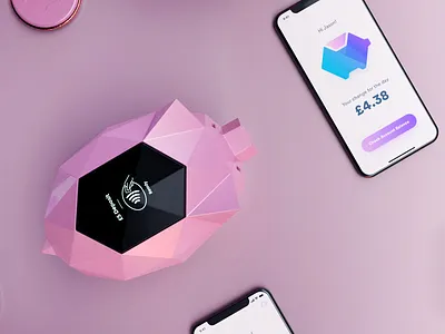 Contactless Piggy Bank - Final Development app app concept blue brand branding clean color debut design experiment icon identity illustration minimal sketch ui ux vector web website
