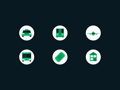 Travel Icons icons illustration
