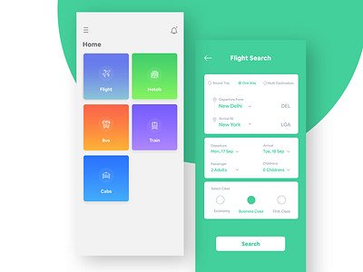 Travel App UI Design color creative design explore flight search gradeint graphics icon travel agency travel app typography ui uidesign ux ux design vector