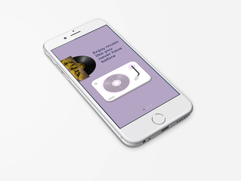 Daily UI 009: Music Player animation app challenge daily 100 challenge daily ui dailyui design illustration mobile music player splashpage ui