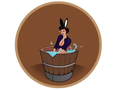 Pinup girl art illustration pinup girl vector