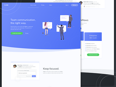 Globe Landing Page clean design landing page simple ui ux web