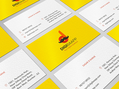 DigiBaaPP logo and business cards business card logo logo design vcard