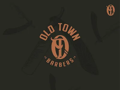 Old Town Barbers #2 barber barbers branding design graphic design logo logo design