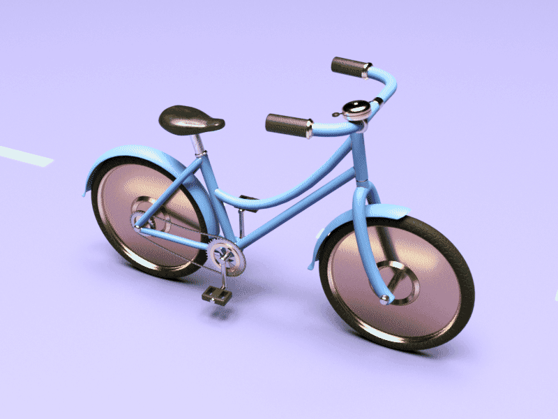 Cycling 3d bicycle bike bike ride c4d everyknowandthen hdrilink nael octane pedals road road bike