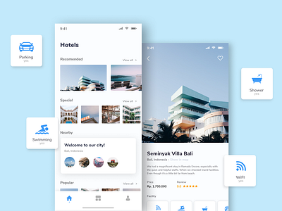 Hotel Booking App booking app hotel app simple ui ticket app ui ui ux