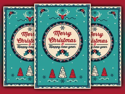 Christmas Greeting Cards christmas christmas card christmas flyer christmas tree flyer merry christmas new year santa winter xmas