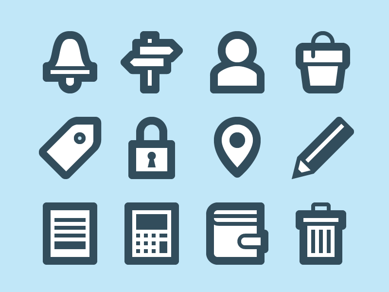 Outlined vs Filled icons icons design pixel perfect