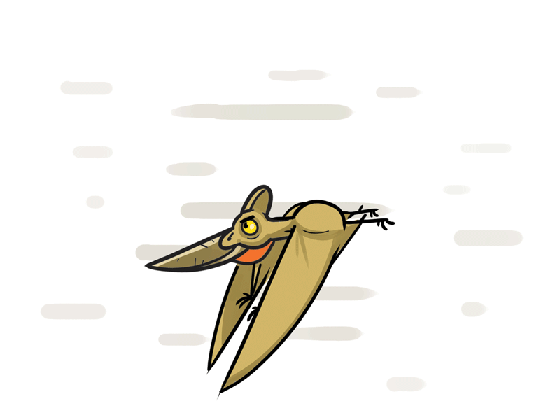 Winged Lizard animal animated gif flight flying prehistoric wings