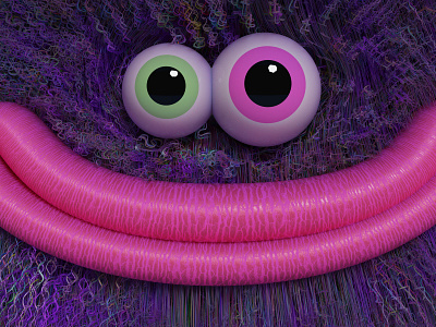 Smile 3d characters cute illustration