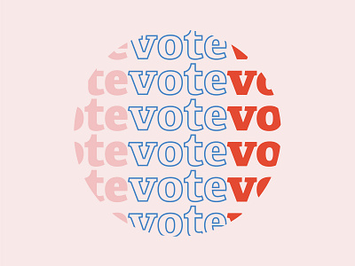 Vote! design typography