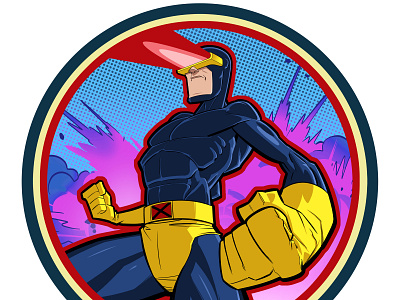 Cyclops cyclops design illustration marvel x men