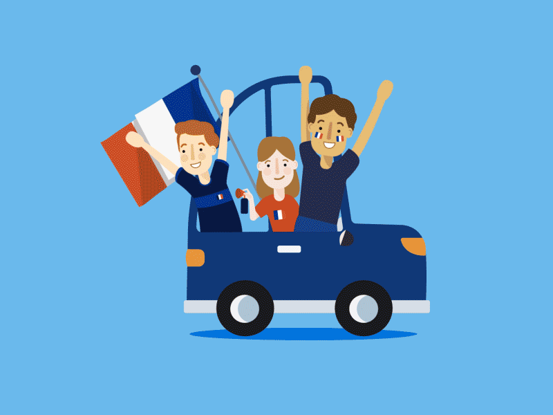 France Flag champion congrat flag foot france happy soccer world champion