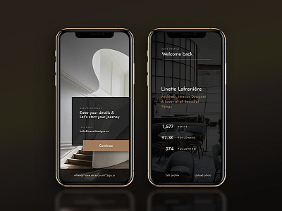 Architecture Studio Signup Page 001 app design architecture art direction dailyui dailyui 001 invision studio luxury brand minimalist user experience user interface web design