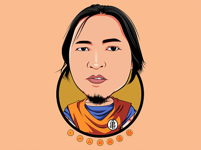 Son gonay caricature cartoon dragonball profile cover profile image profilepicture simple songoku unique