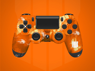 Black Ops 4 | PS4 Controller blackops4 callofduy concept art controller design design art gaming photoshop photoshop brush ps4 vector