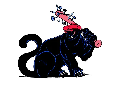 Don't Fuck With Us badass baseball baseball bat danilo mancini death and rebirth hand lettering handmade illustration kickass old school panther retro sailor danny tattoo vintage vintage style