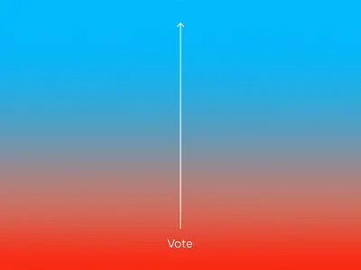 Rise Above 2018 america blue election election day gradient midterms politics usa vote voting