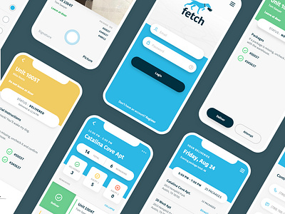 Fetch Driver App amazon app delivery ios mobile app phone app ui ux