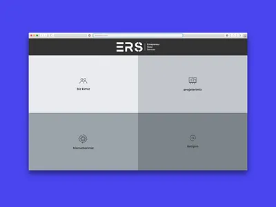ERS Web Page branding design flat icon identity logo minimal ui vector web website