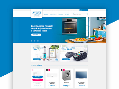 Beko Online Shop UI Design adobe xd art direction beko brand branding color concept ecommerce ecommerce design ecommerce shop ecommerce template illustration sketch app typography ui ui ux ui ux design ux web website