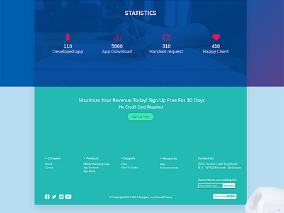Footer footer design homepage ui