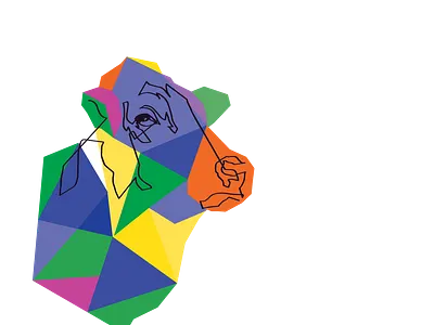 cow design graphic illustration vector