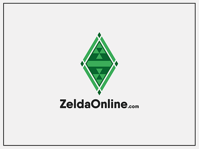 Zelda Online Com Logo branding clean emblem logo minimalism minimalistic zelda online