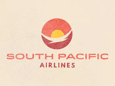 South Pacific Air airline branding daily challenge logo