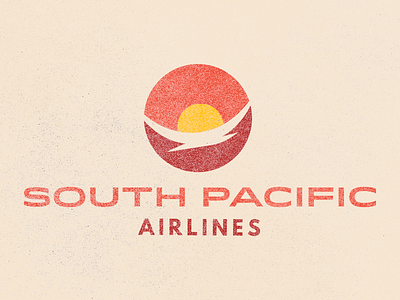 South Pacific Air airline branding daily challenge logo