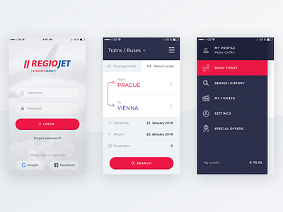 Travel tickets mobile application app buses design tickets train travel travel app ui ui ux ui app uidesign