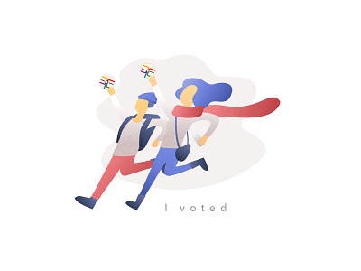 I voted! design icon illustration logo ui vector