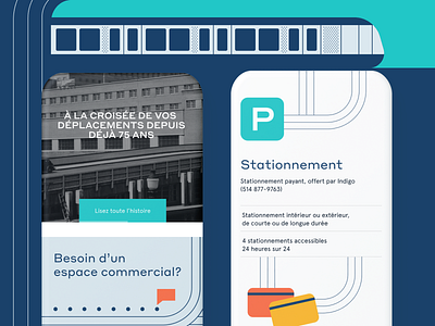 Gare Centrale - Mobile bus components elements metro mobile parking responsive station subway train travel ui ux