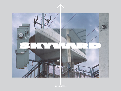 Skyward bold brutalism brutalist font photography photoshop text type typogaphy