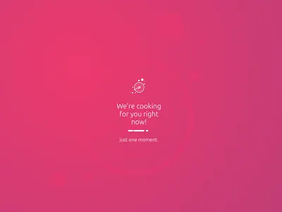 Splash screen for an catering web app platform. branding design flat graphic design landing page loading loading page loading screen logo logo design responsive splash page splash screen splashpage ui ux web website