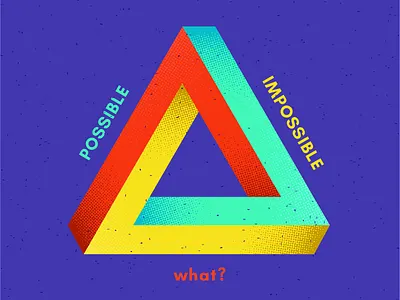 Impossible geometry geometic geometria geometric design geometry illustration impossible shape penrose triangle triangle