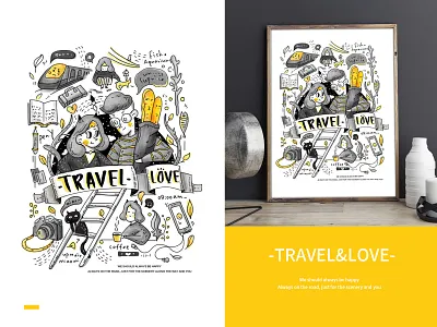 The little things in life illustrations doodle