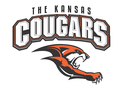 Kansas Cougars branding design illustration logo vector