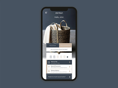 Laundry Service Mobile Application Design design graphic design interface interfacedesign laundry mobile app service ui uidaily uidesign uxdesign wash