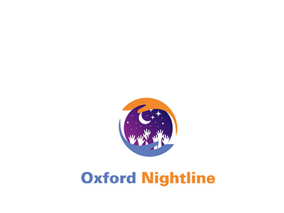 Oxford Nightline logo concept clean concept icon.nightline logo neat