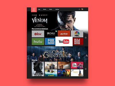TV HOME PAGE ui