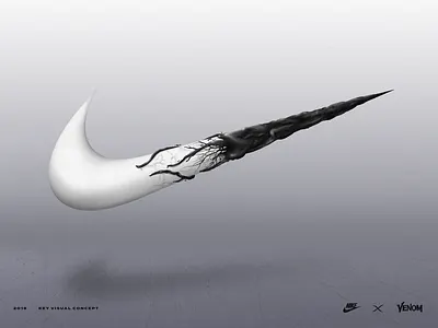 NIKE X VENOM abstract art concept digital digital 2d digital paint illustrated logo illustration key visual nike poster venom visual