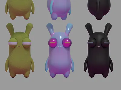 Eye Guys 3d characters cycles design illustration toy vinyl