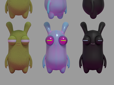 Eye Guys 3d characters cycles design illustration toy vinyl
